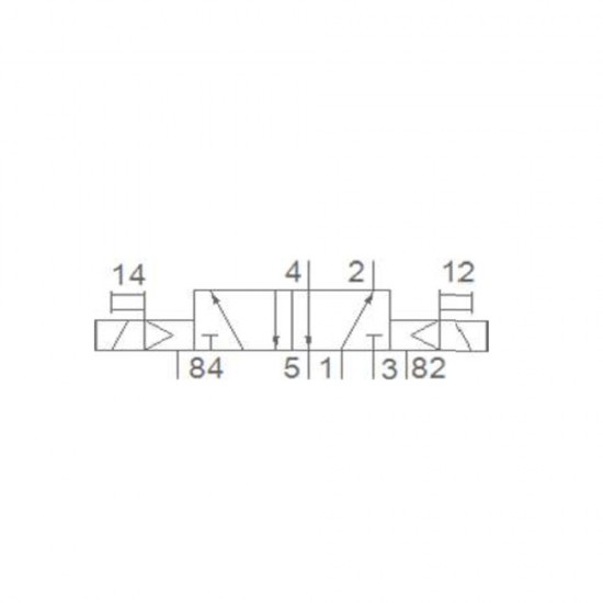 Pemaks PV1 Serisi 5/2-1/8 Çift Bobin Solenoid Valf 24VDC