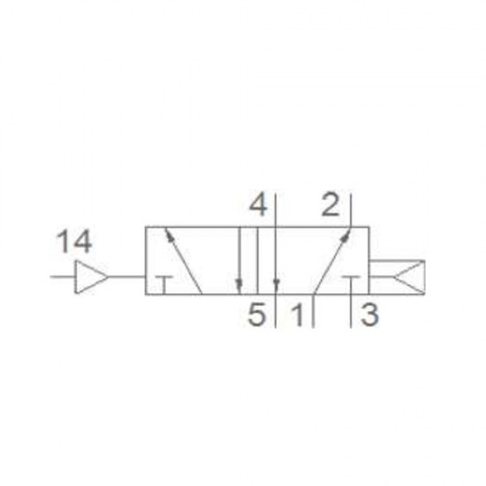 Pemaks PV1H Serisi 5/2-1/2 Hava Hava Solenoid Valf  