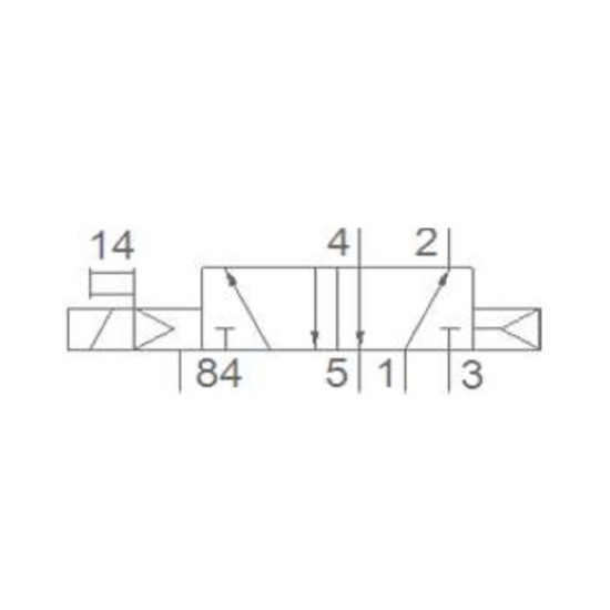 Pemaks PV1E Serisi 5-2-1-2 Tek Bobin Solenoid Valf